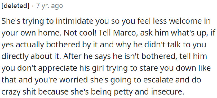 OP could address the situation by discussing it with Marco.