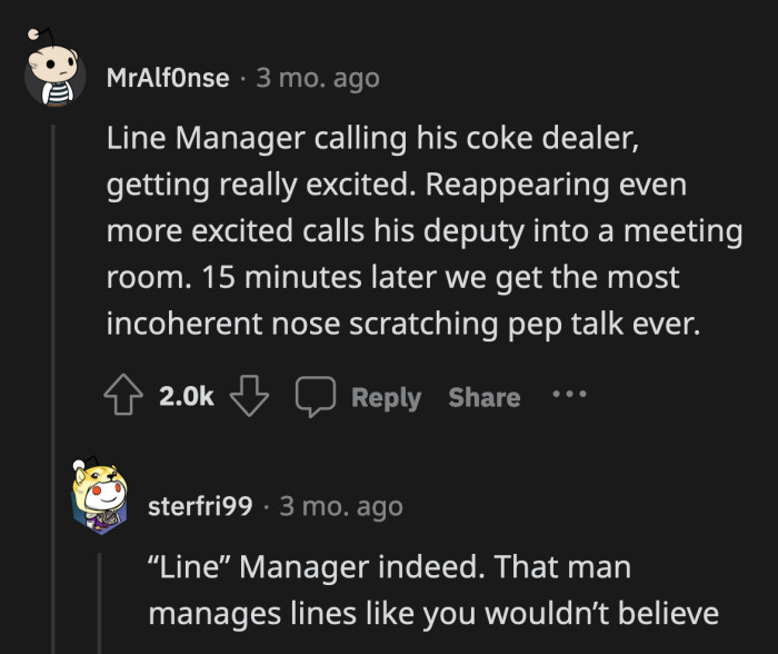 4. No one can say he wasn't managing lines.