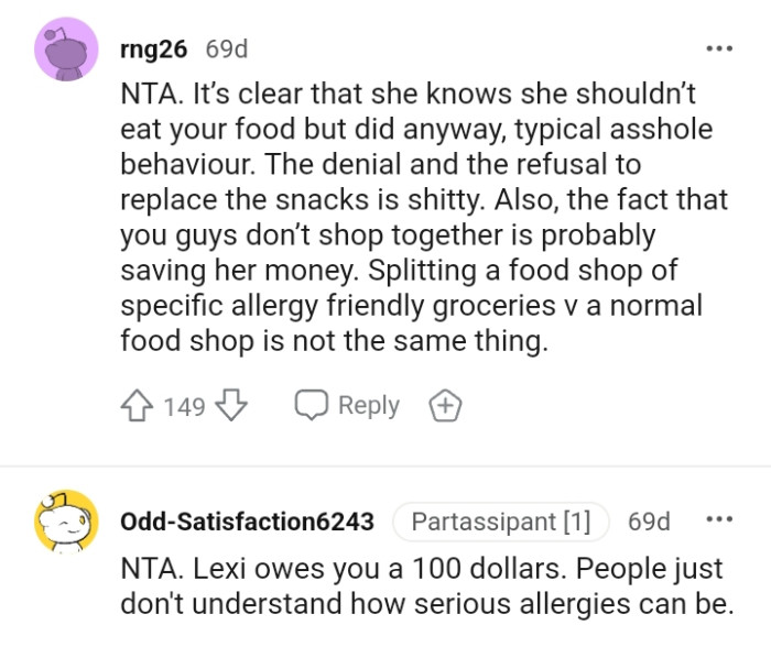 We've gathered some of the top comments from other Redditors in response to the OP's story.