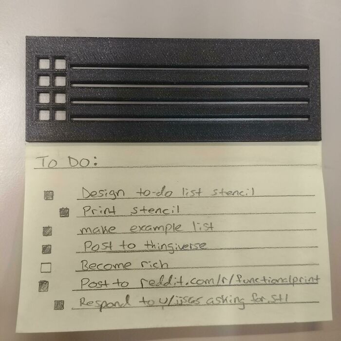 "Made A To Do List Stencil For Making Clean Looking Lists"