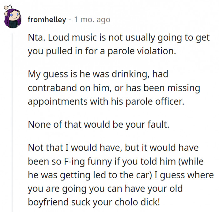 14. None of it is OP's fault.