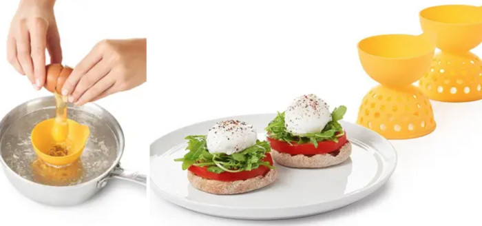 Try using silicone poaching cups with holes to replicate the typical swirling approach if you need assistance until you get used to it.