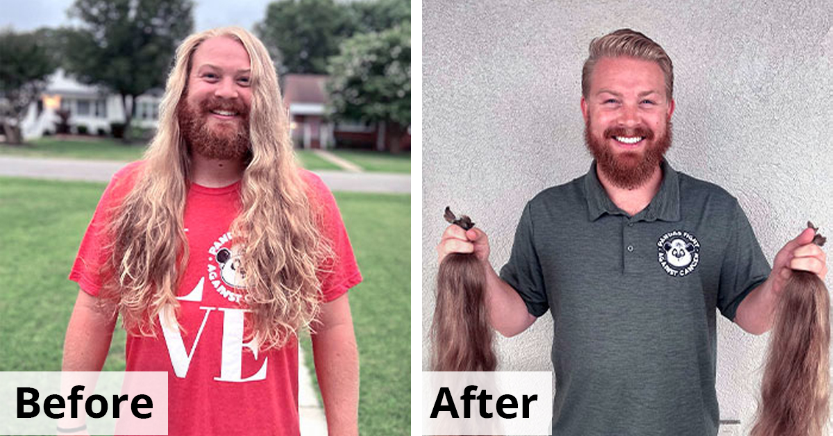 Here Are 50 Before And After Pictures Of Amazing And Kindhearted People Who Donated Their Hair To Charity