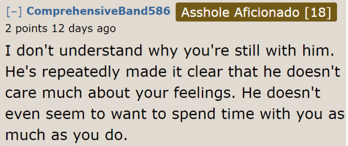 A Redditor wonders why the OP is still in a relationship with the guy after what happened.