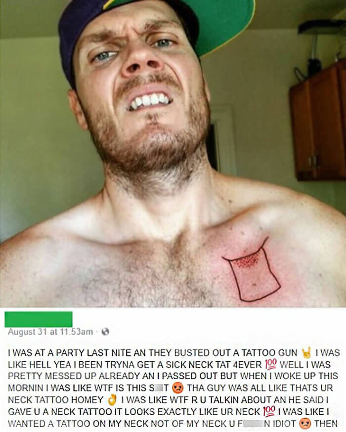 3. They busted out a tattoo gun, and here we are