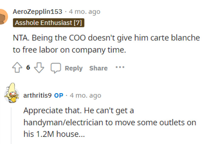 Honestly, it doesn't matter though because OP's boss shouldn't be allowing him to work on his personal property.