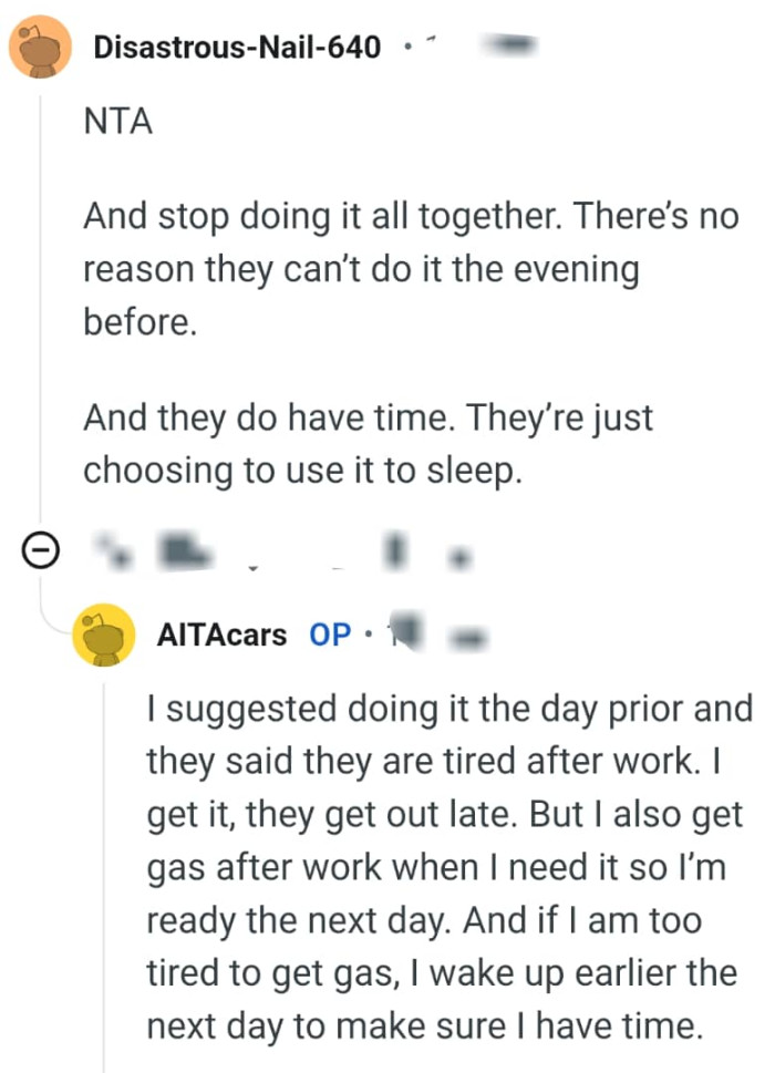 They are just choosing to use the time to sleep