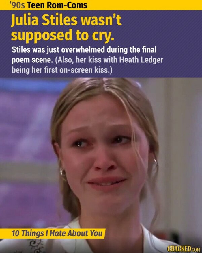 3. 10 Things I Hate About You - Crying