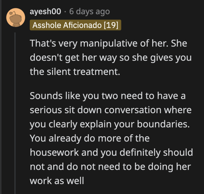 For the sake of their relationship and his own well-being, OP has to try talking to his GF once more and reinforce his boundaries.