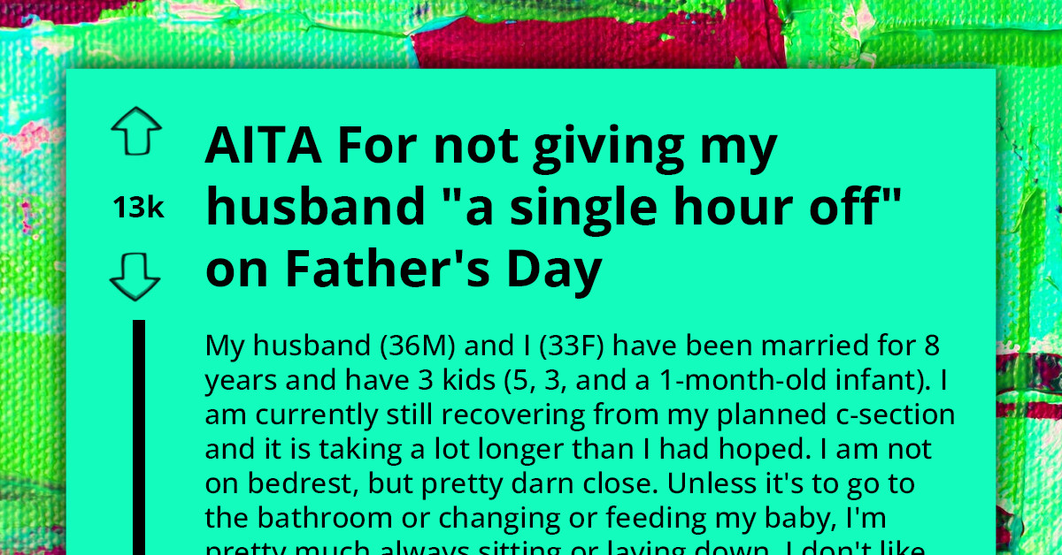 New Mom Has Regrets About Father's Day Celebration For Her Overworked Husband - She Ordered Him Some Nice Steaks To Cook