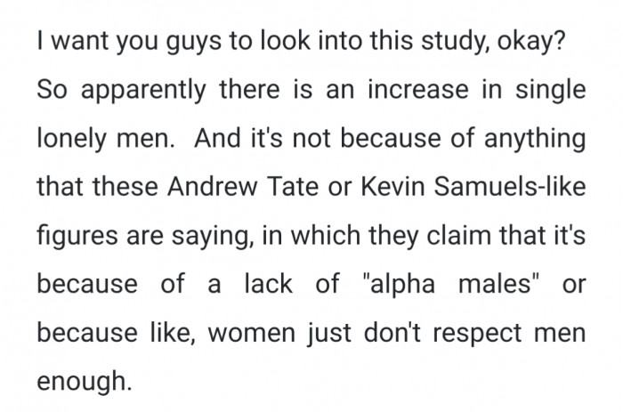 You can read the transcript of the 76-second video