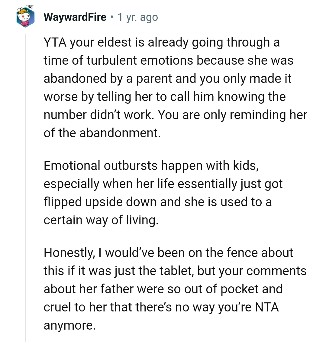 OP's Reminder of the Abandonment