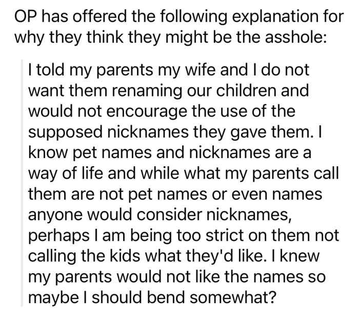 OP thinks he might potentially be the a-hole for the following reason: