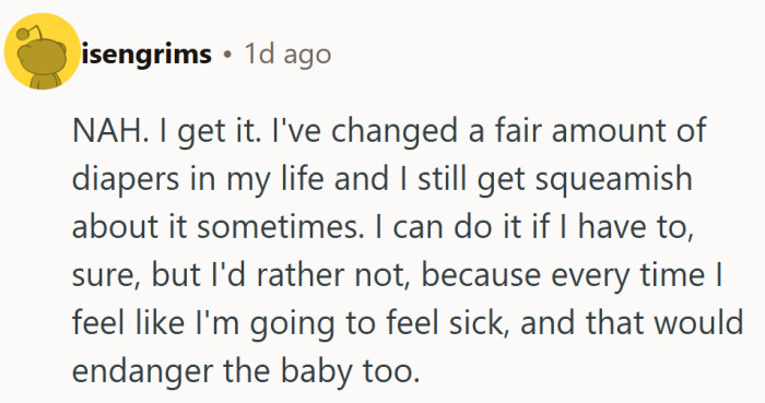 Even the pros feel queasy — diaper duty isn’t for the faint of stomach.