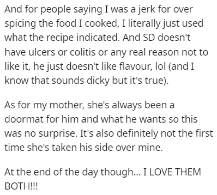 OP still loves them both