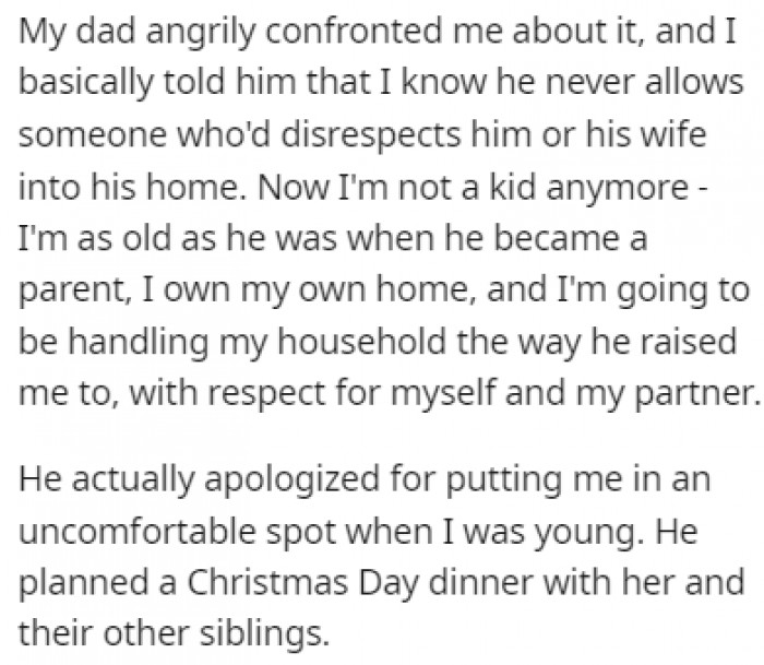 OP's dad was furious that she didn't invite her aunt, but OP stood her ground