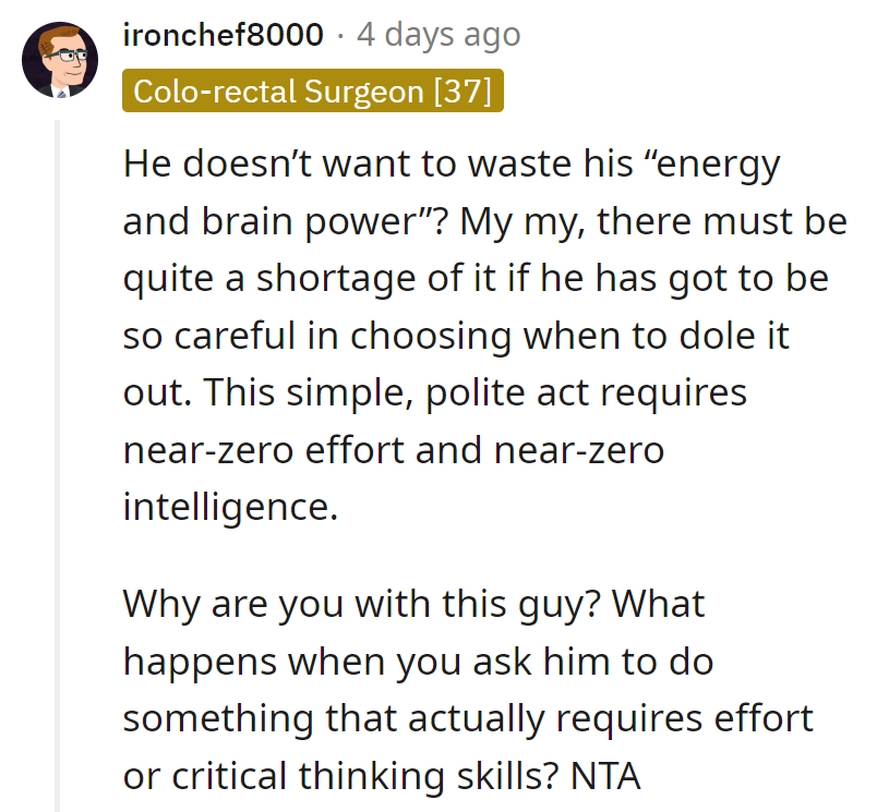 Saving energy for what? Matching socks?