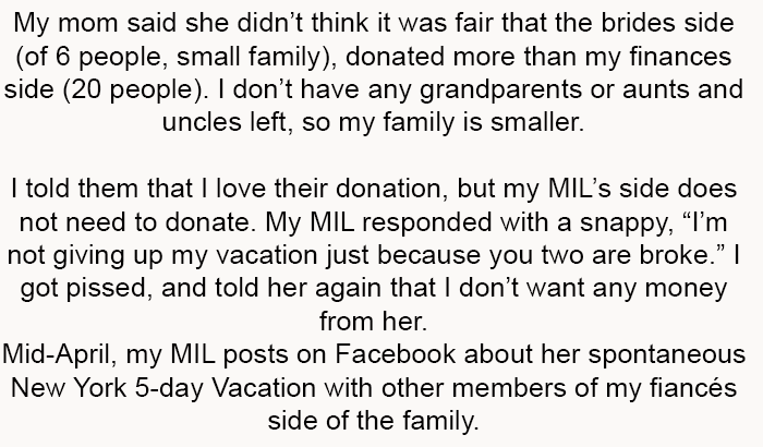 I don’t want any money from her