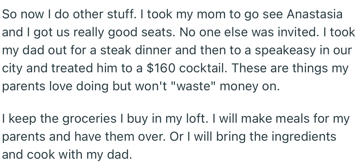 OP devised a plan to make sure that the gifts are only enjoyed by their parents. And it worked perfectly