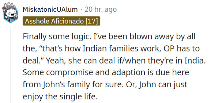 Cultural clash alert...