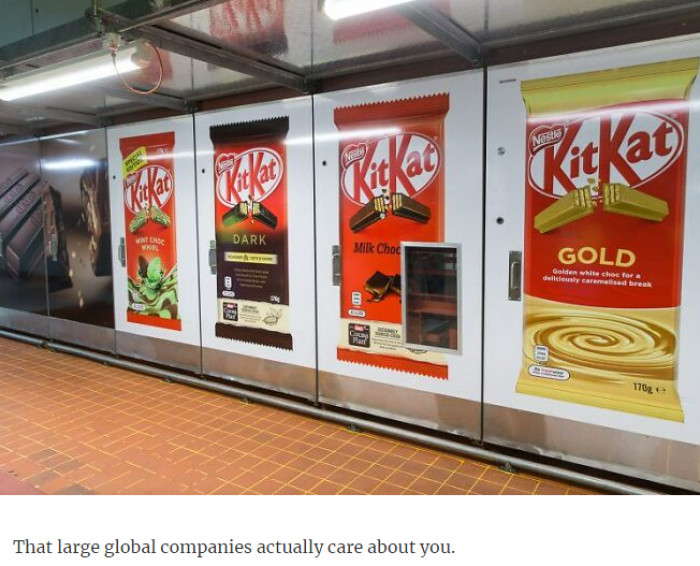 19. When global companies declare care for their customers