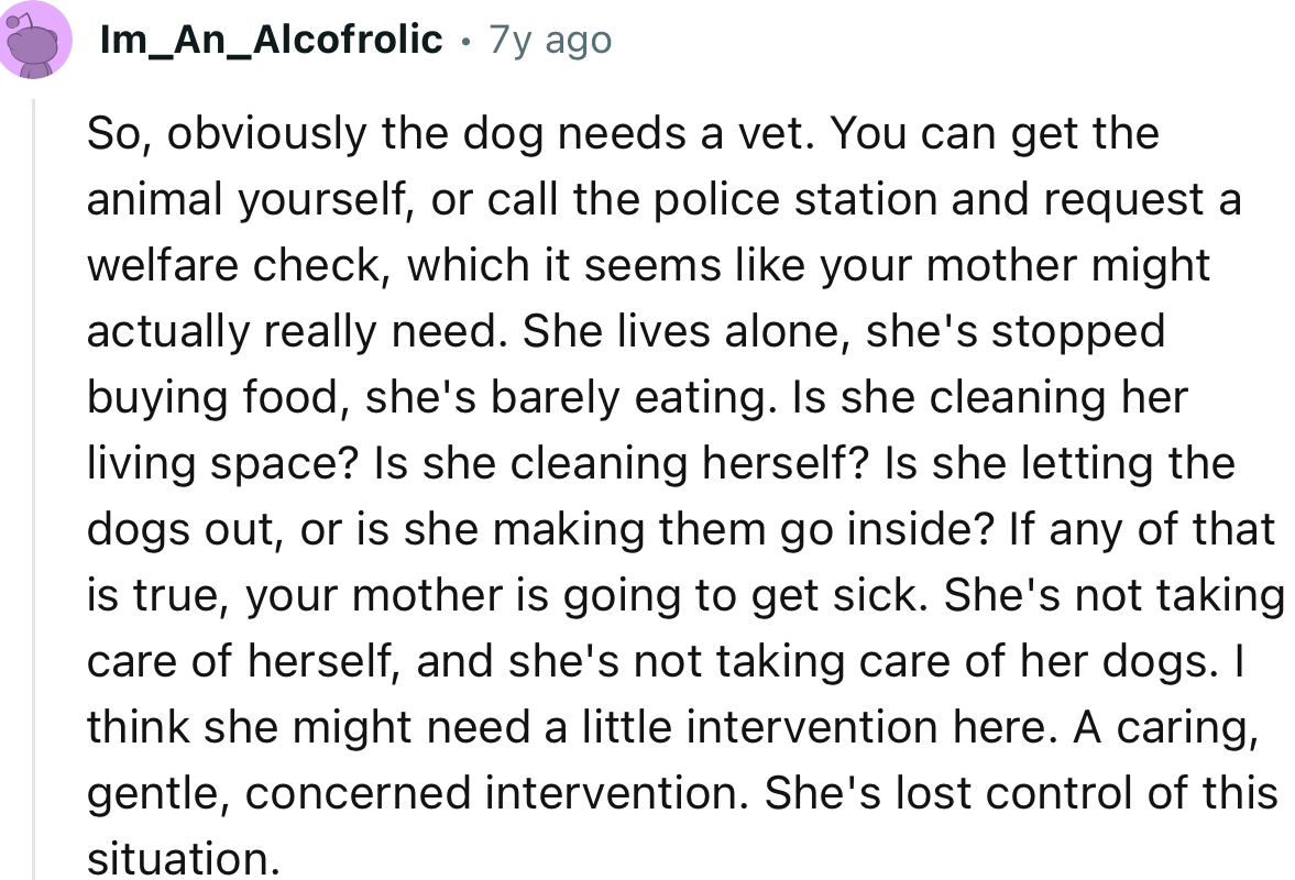 “You can get the animal yourself, or call the police station and request a welfare check.”