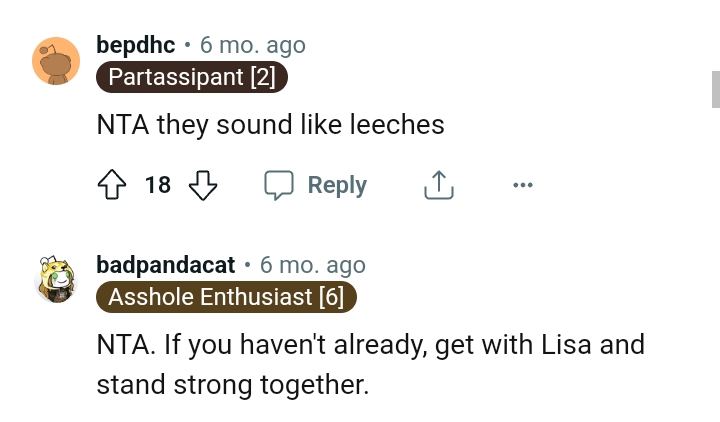 And the comments roll in...