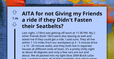 Responsible Driver Enforces Seatbelt Rule, But Friends Scoff and Exit the Car