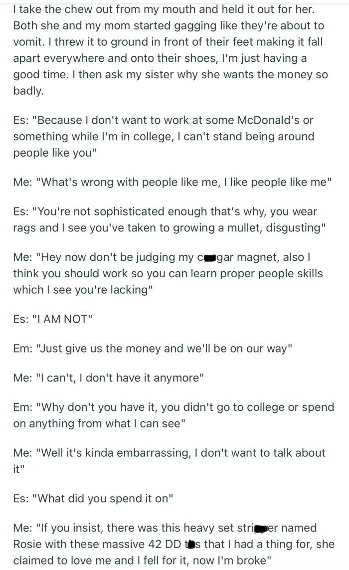 The second part of the conversation