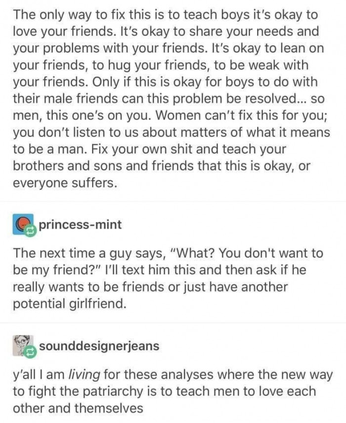 There is a way to change this, but we all need to put in an effort.