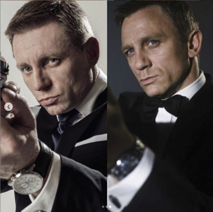 13. Daniel Craig and his impersonator on Instagram