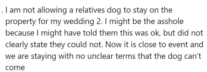 OP has offered the following explanation for why they think they might be the a-hole.