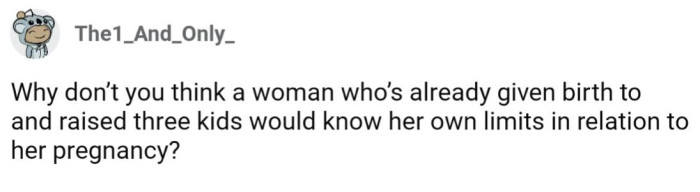 OP's wife has done this *at least* three times before, it's reasonable to assume she knows her limits