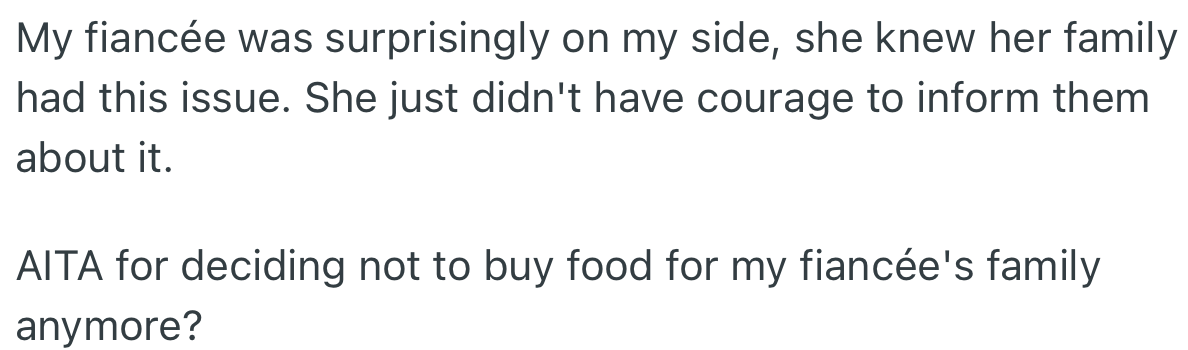 Surprisingly, OP’s Fiancée Was on His Side