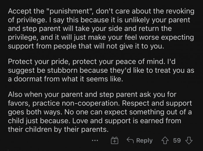 OP needs to protect her pride and peace of mind.