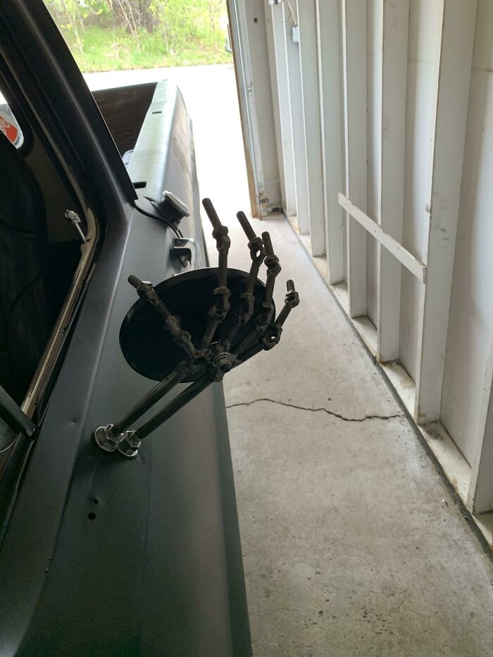 18. Everyone Is Showing Off Their Welded Art. So I Will Join. Behold! The Mirror Brackets I Made For My 68 F100