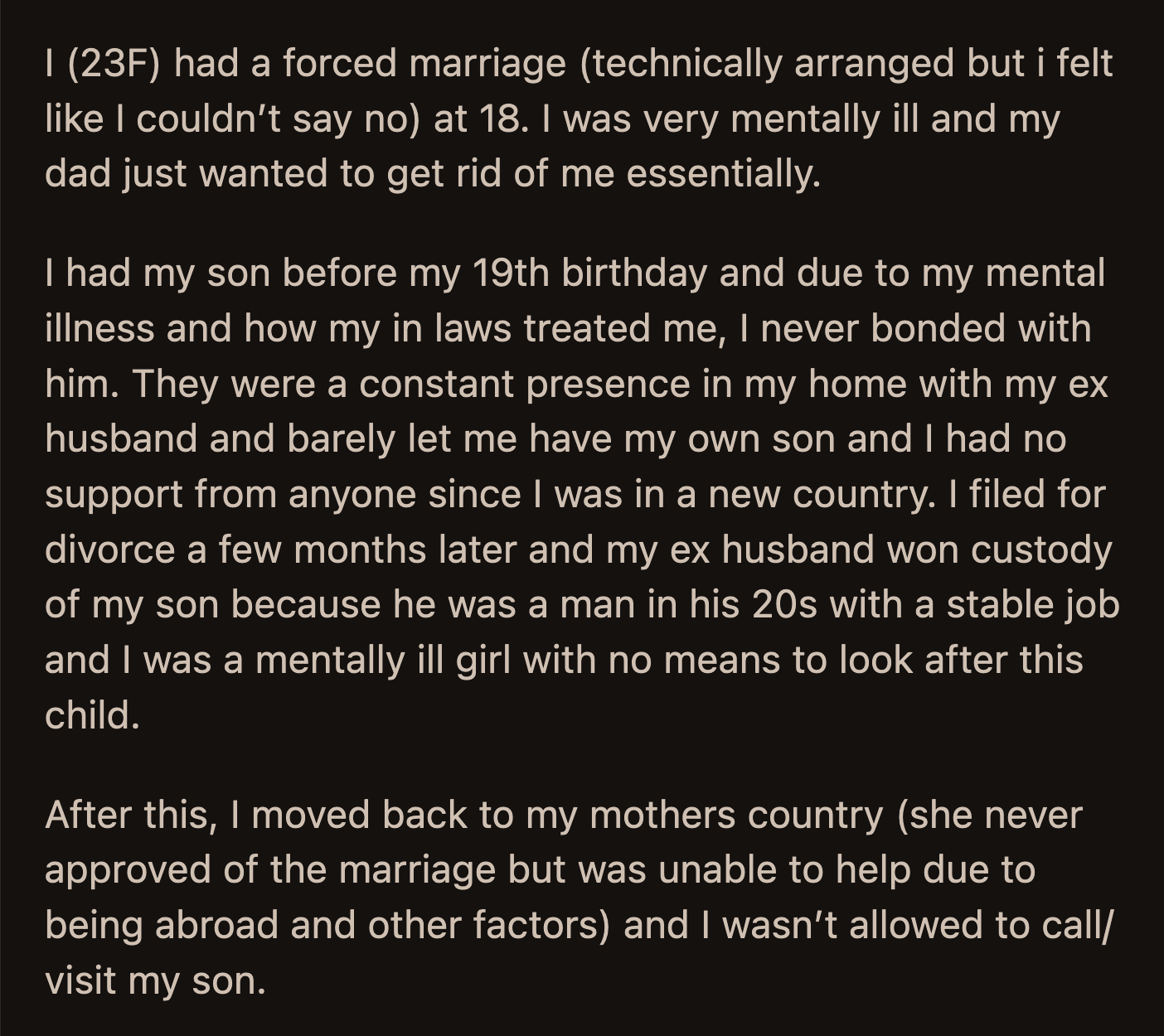 It took a few weeks for the mother and son to adjust to each other's presence, but they are now inseparable.