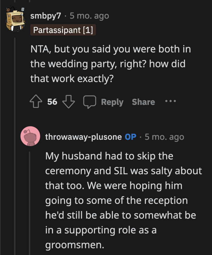 Of course she was. It would go against her nature if she didn't burst an artery over that as well.