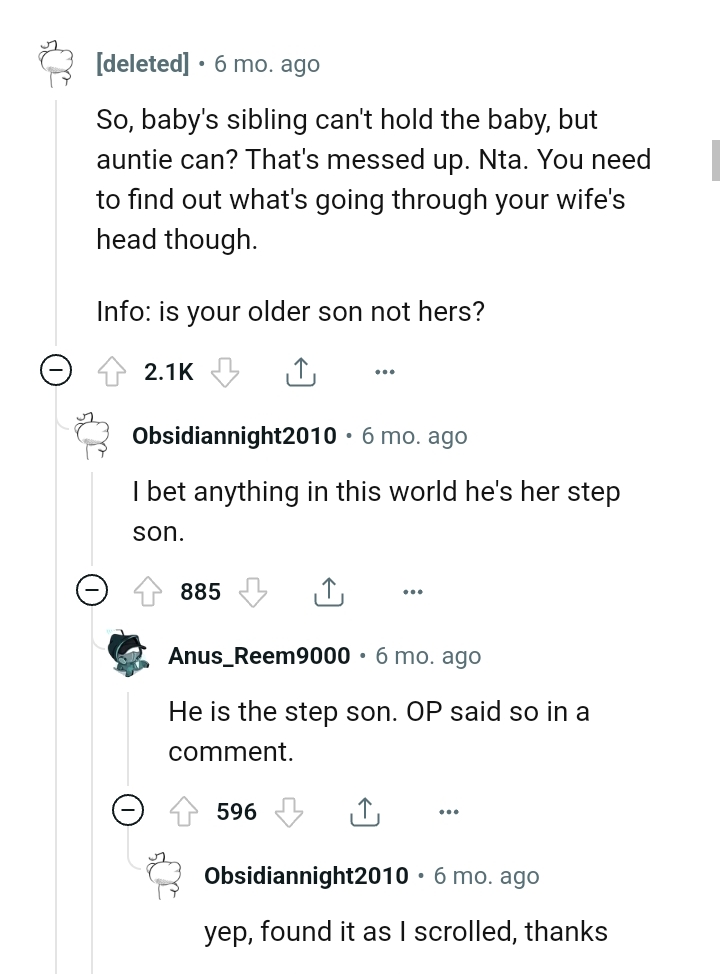 Finding out what's going through the wife's head