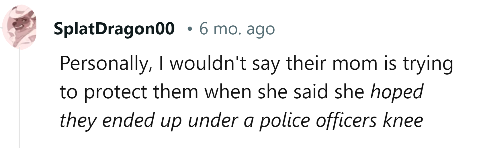 Doesn't sound like protection.