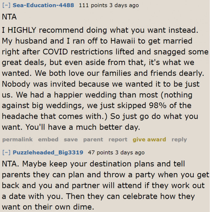 What the Couple Wants for Their Wedding Will Always Take Priority.