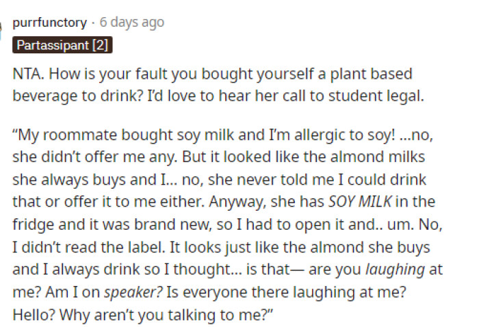 People quickly came to the comments and told OP that she was NTA here because it was not her stuff to use anyway.