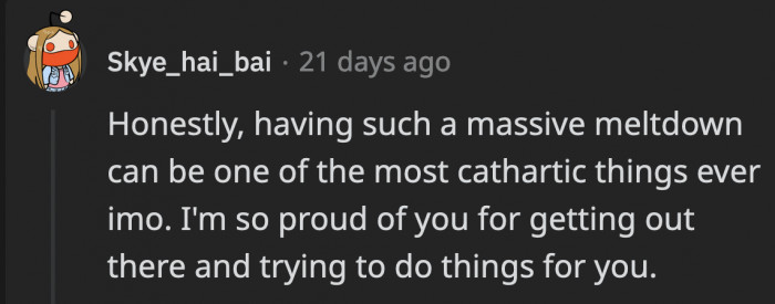 Having a meltdown is never an easy thing to recover from