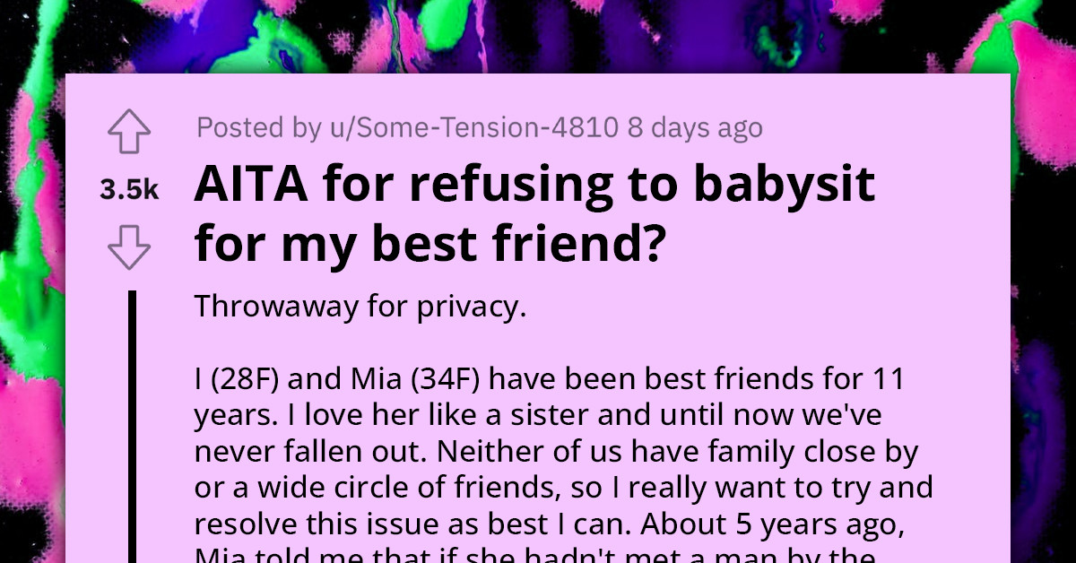 Young Woman Doesn't Want To Babysit Her Friend's Future Baby Due To Anxiety, Gets Called A Traitor