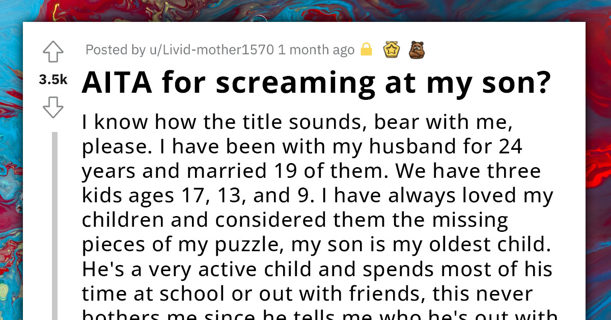 Mother Can't Find A Way To Forgive Teen Son For Accusing Her Of Having An Affair