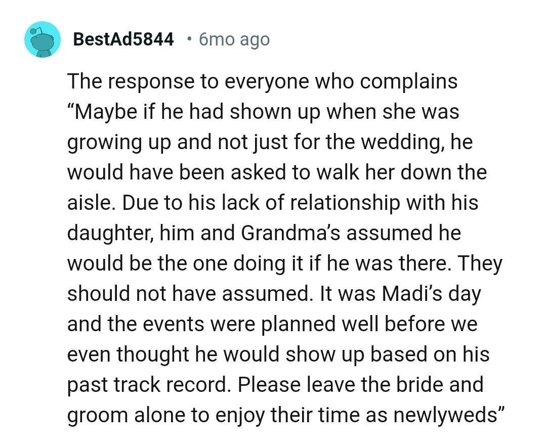 They should not have assumed things