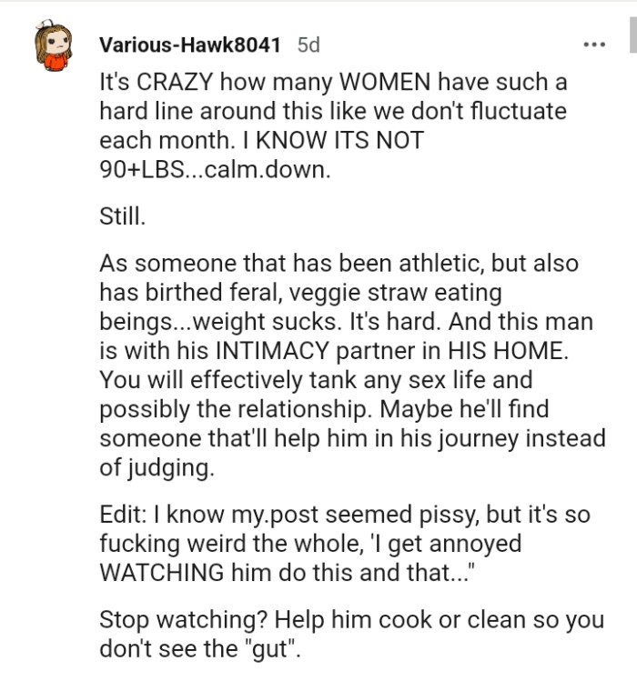 It's crazy how many women have a hard line around this