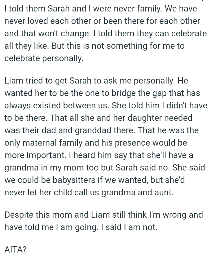 OP's stepsister said they could be babysitters if they wanted