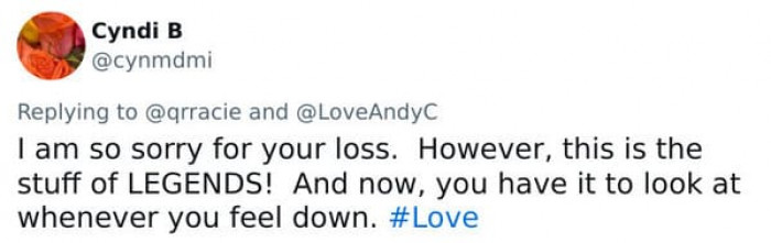 Looking at it whenever you feel down