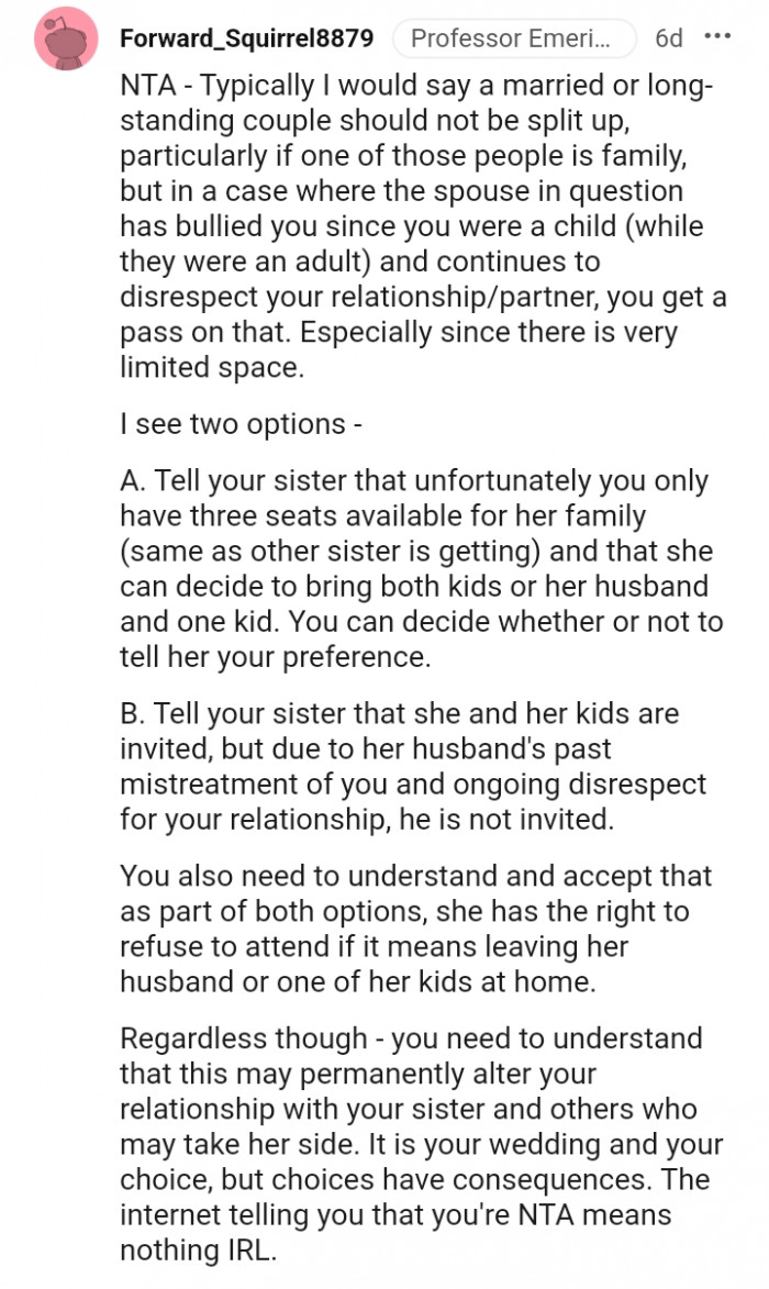 There is very limited space, and there are two options.